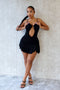 Uriah Mesh Ruched Cami Mini Dress